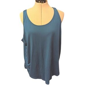 Nike‎ Dri-FIT Athletic Tank Top Racerback Workout Gym Blue Womens Size M